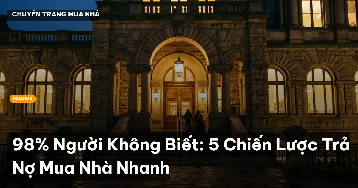 trả nợ mua nhà