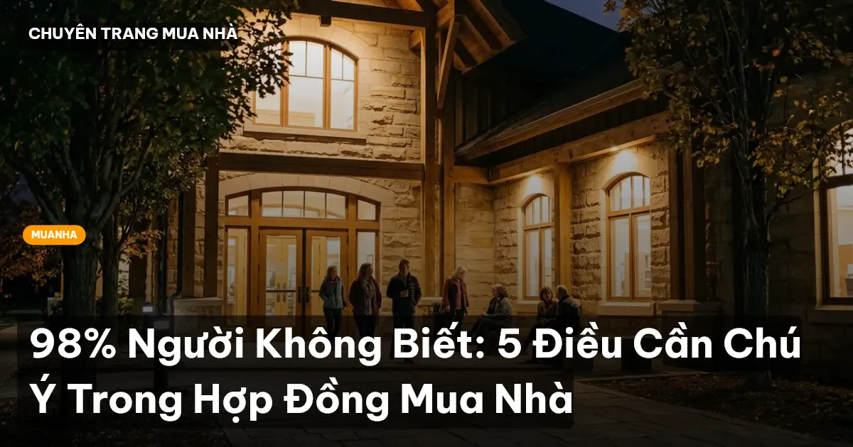 hợp đồng mua bán nhà