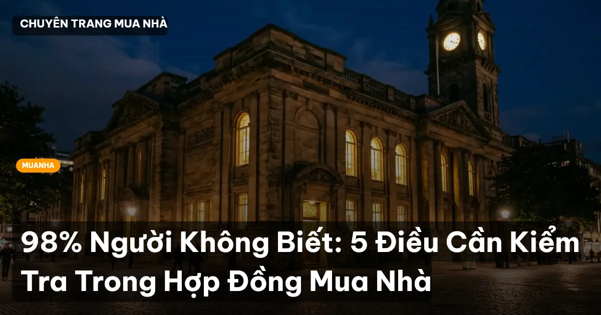 hợp đồng mua bán nhà