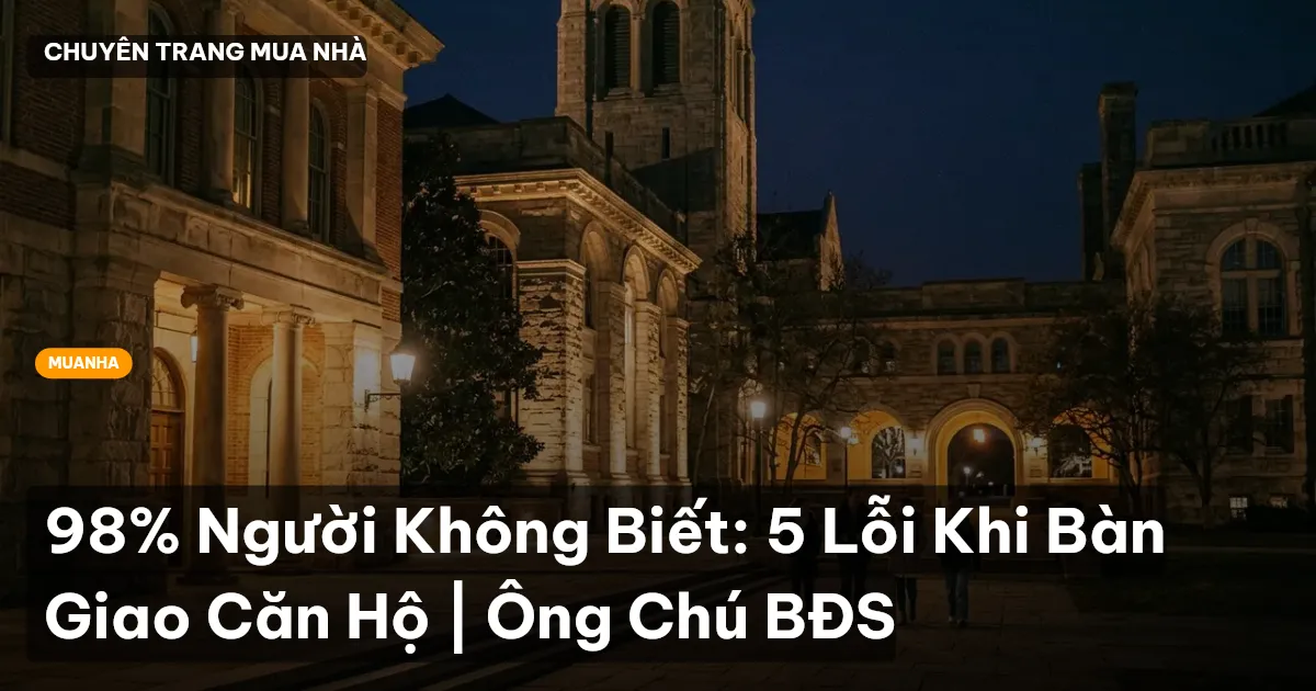 bàn giao căn hộ