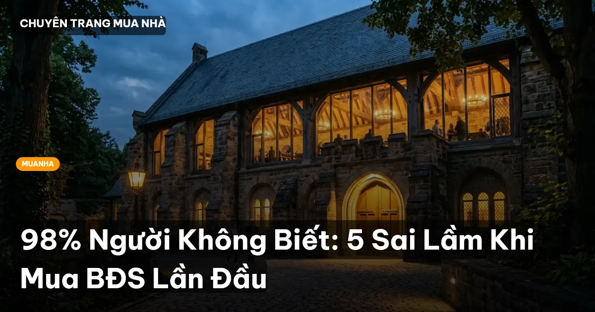 98% Người Không Biết: 5 Sai Lầm Khi Mua BĐS Lần Đầu