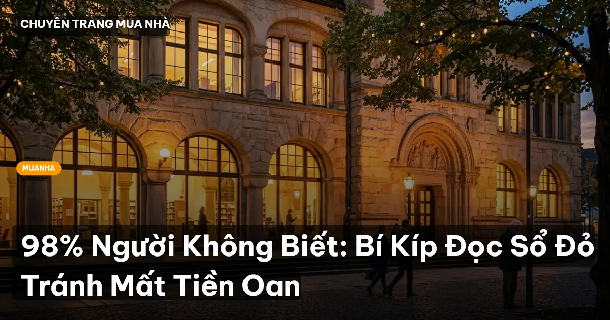 98% Người Không Biết: Bí Kíp Đọc Sổ Đỏ Tránh Mất Tiền Oan