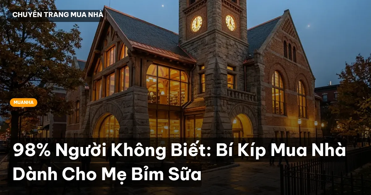mua nhà cho mẹ bỉm