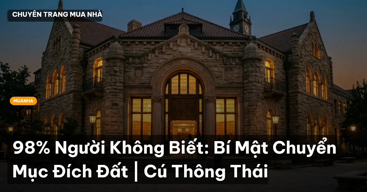 chuyển mục đích sử dụng đất