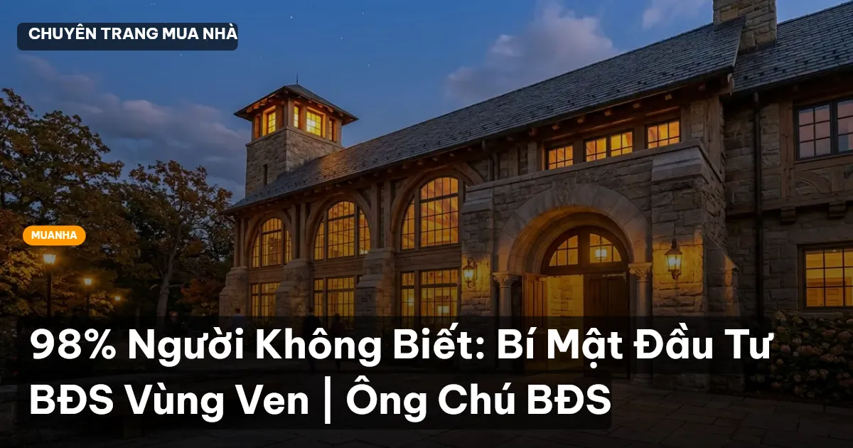 đầu tư BĐS vùng ven