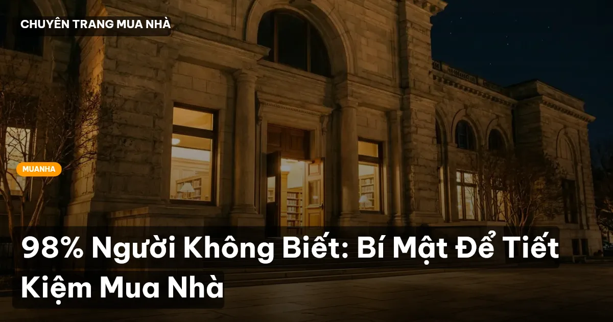tiết kiệm mua nhà