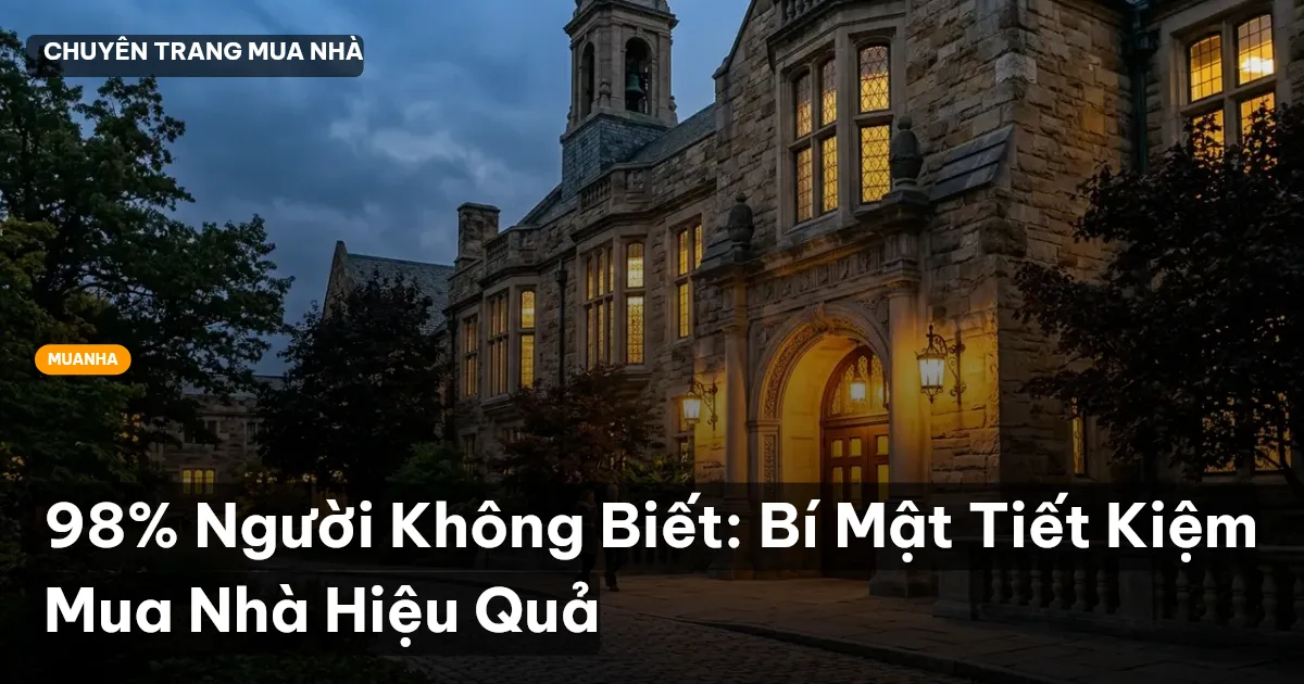 tiết kiệm mua nhà