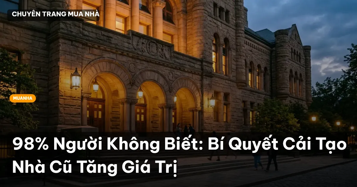 cải tạo nhà cũ