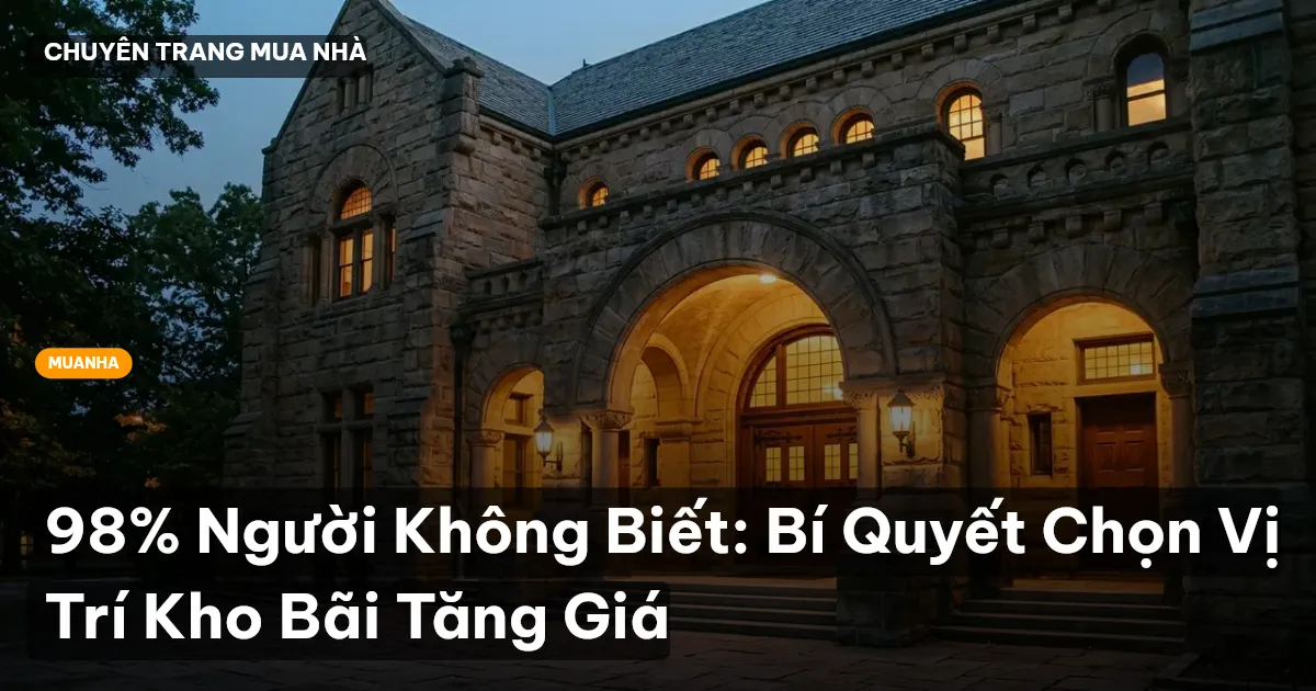 98% Người Không Biết: Bí Quyết Chọn Vị Trí Kho Bãi Tăng Giá