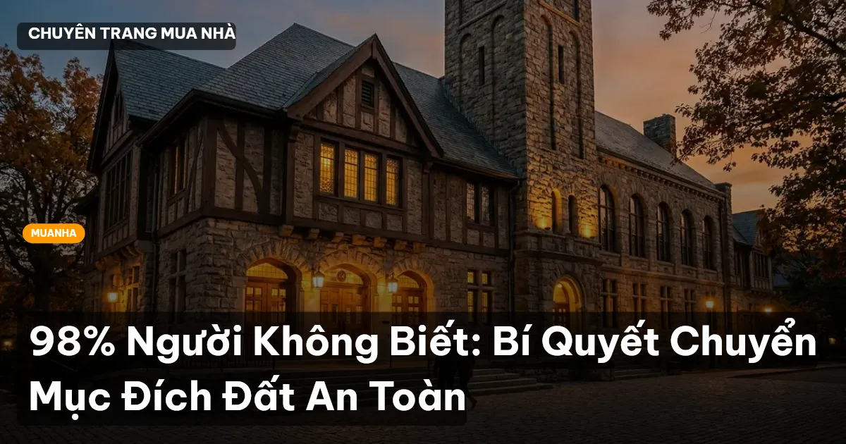 chuyển mục đích sử dụng đất