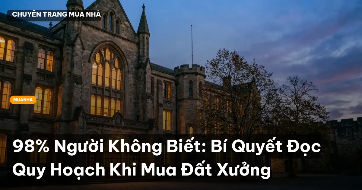 98% Người Không Biết: Bí Quyết Đọc Quy Hoạch Khi Mua Đất Xưởng