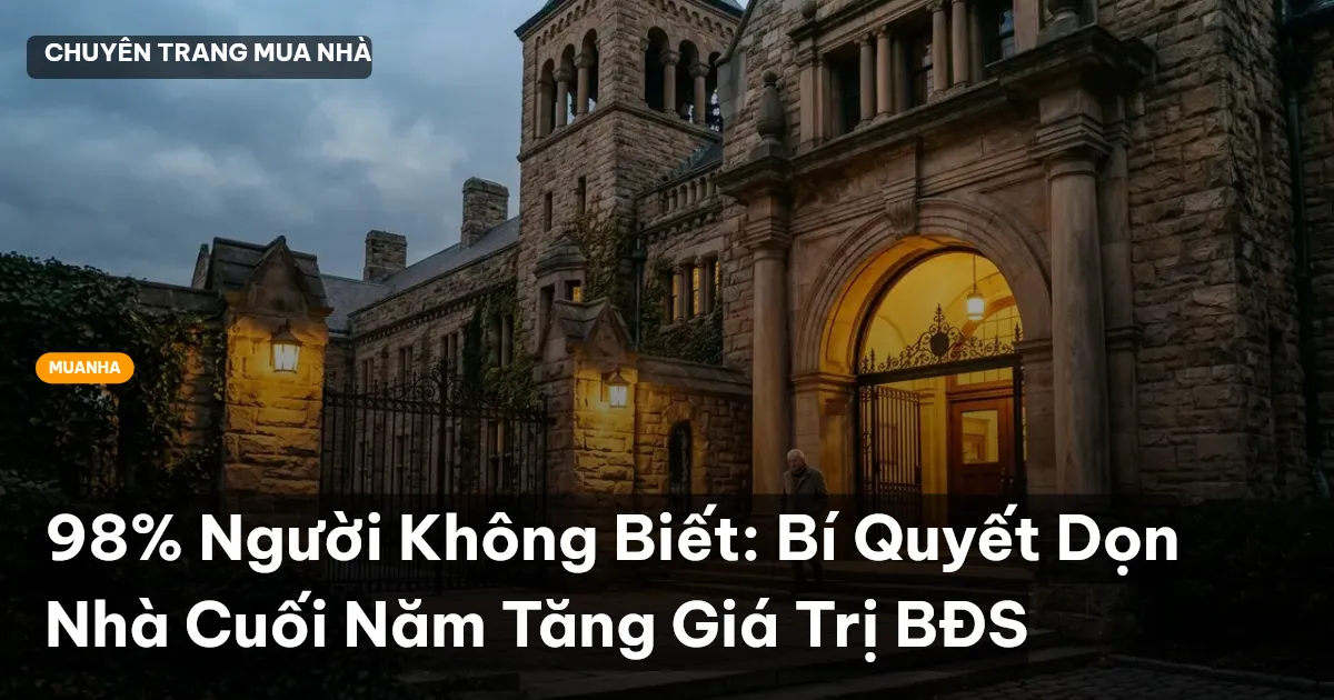 dọn nhà cuối năm