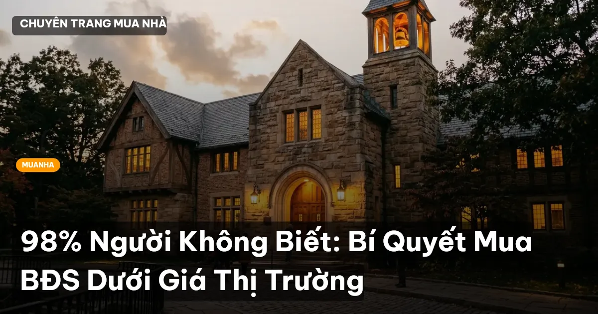 bất động sản dưới giá thị trường