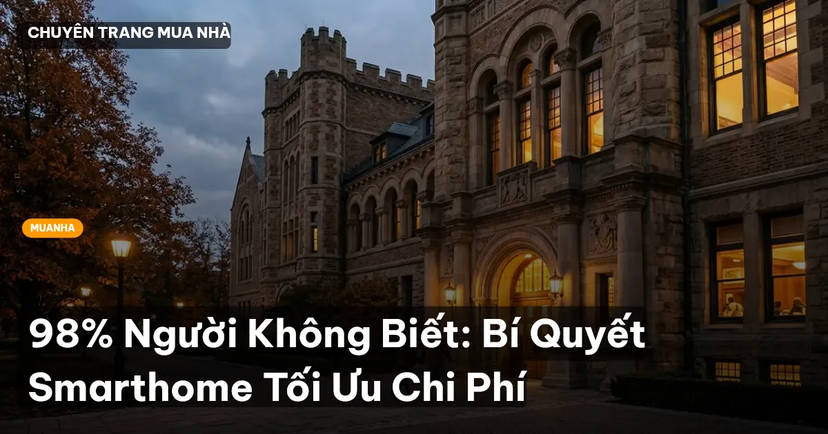 98% Người Không Biết: Bí Quyết Smarthome Tối Ưu Chi Phí
