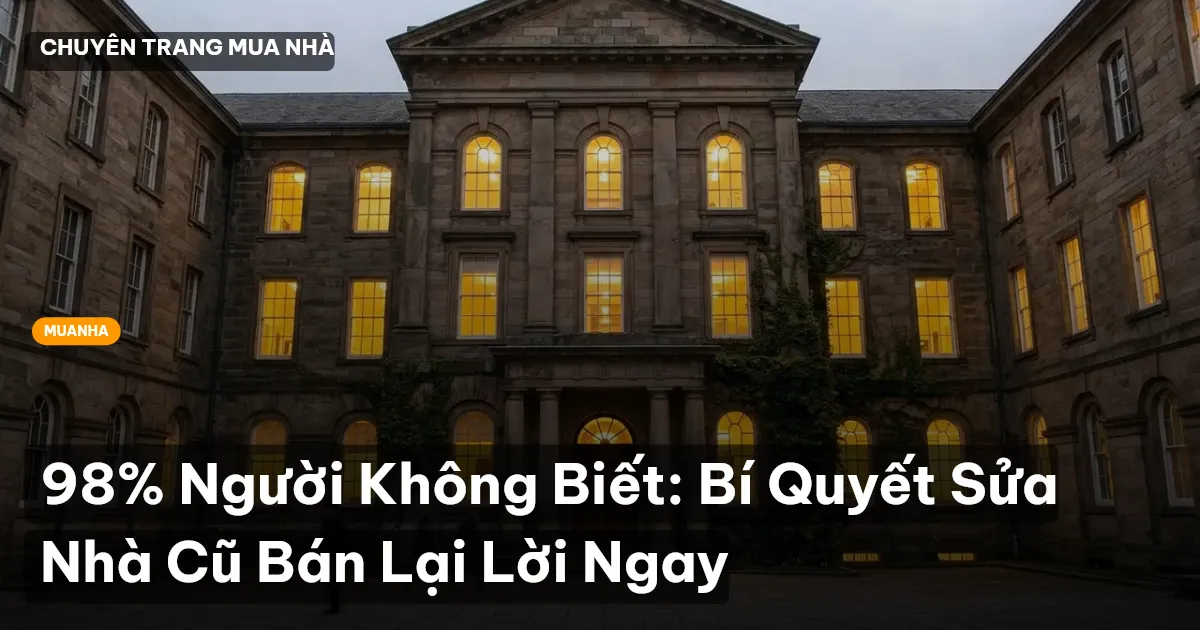 sửa nhà cũ bán lại