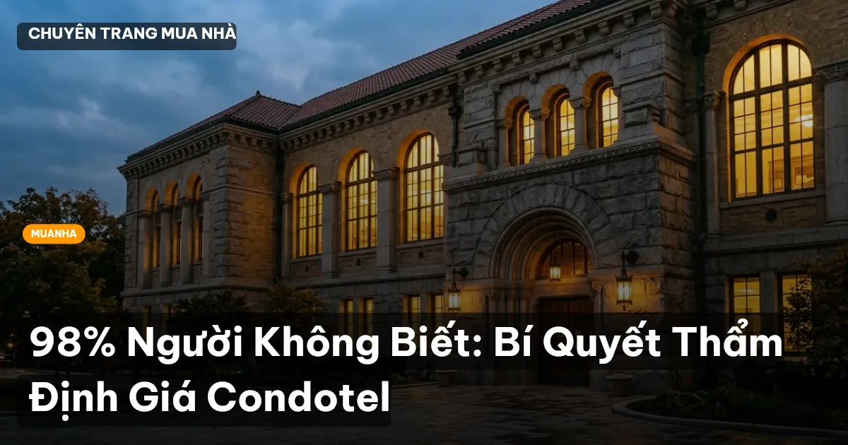 98% Người Không Biết: Bí Quyết Thẩm Định Giá Condotel
