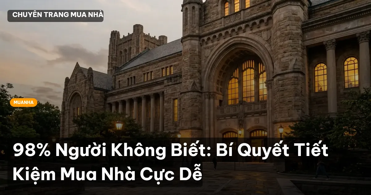 tiết kiệm mua nhà