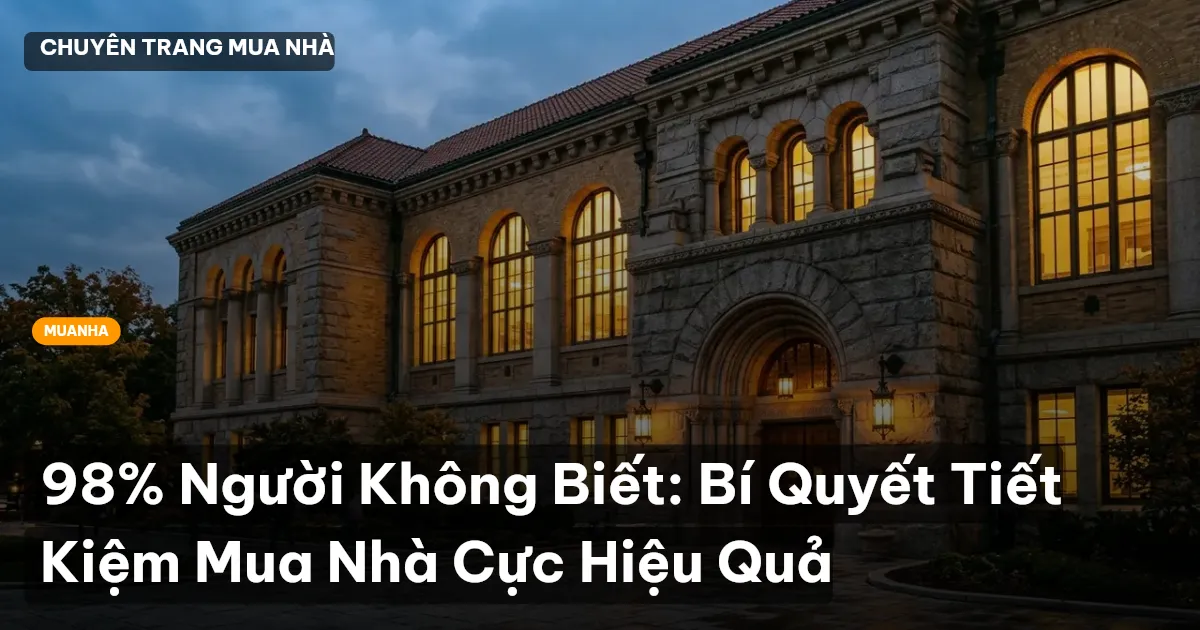 tiết kiệm mua nhà