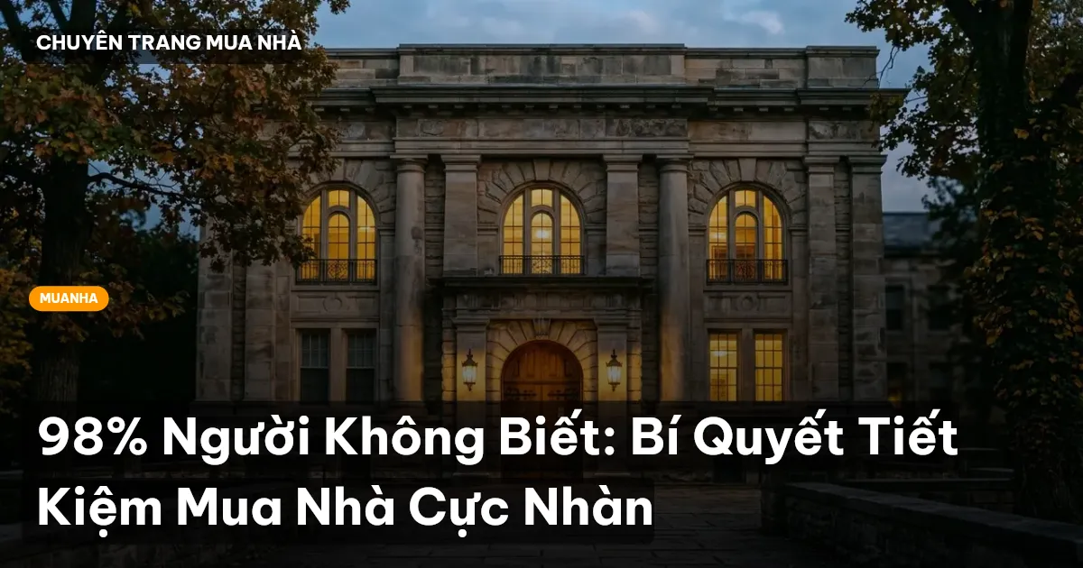 tiết kiệm mua nhà