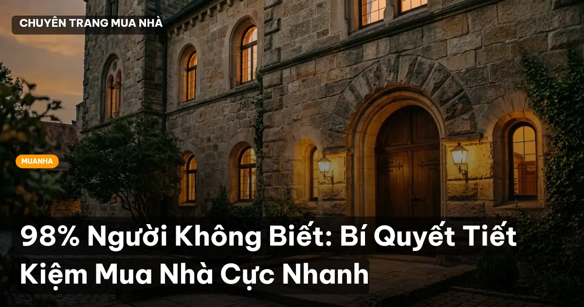 tiết kiệm mua nhà