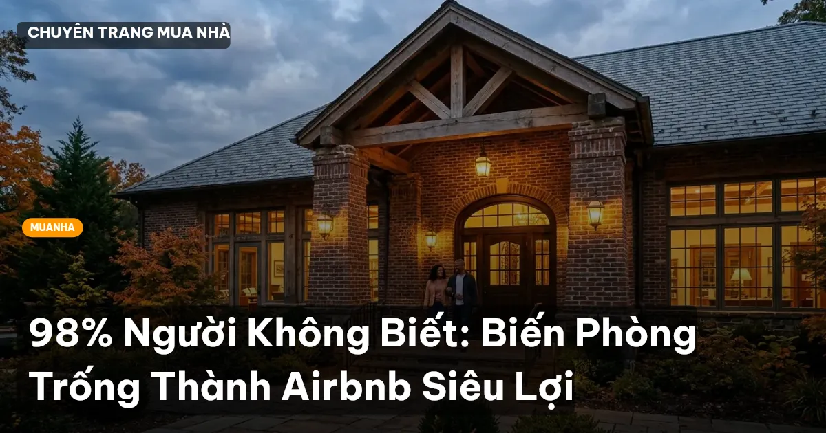 biến phòng trống thành airbnb