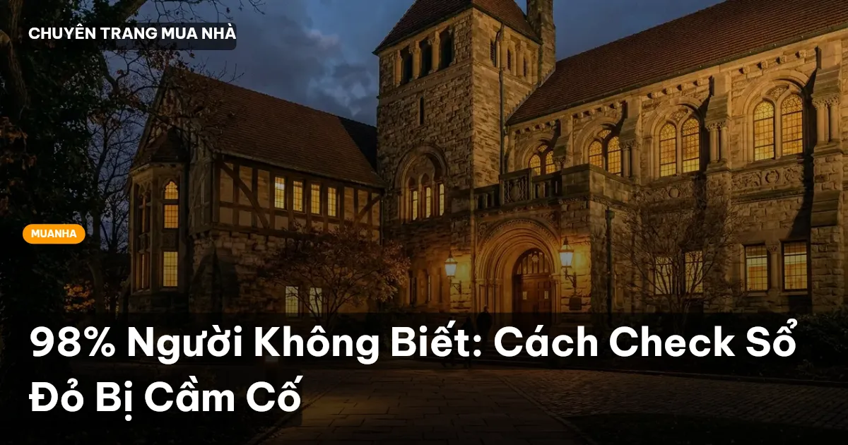 check sổ đỏ