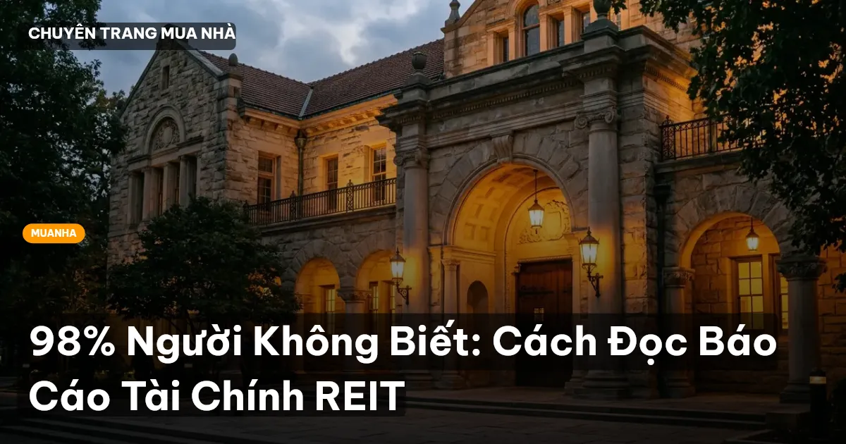 98% Người Không Biết: Cách Đọc Báo Cáo Tài Chính REIT