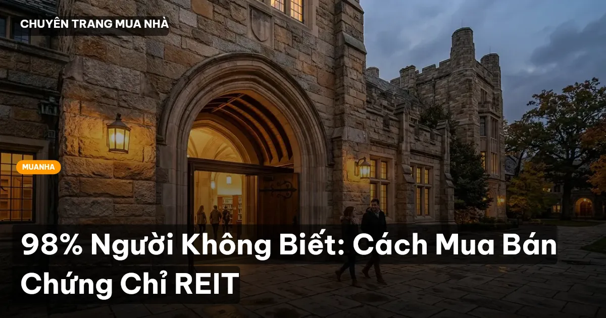 98% Người Không Biết: Cách Mua Bán Chứng Chỉ REIT