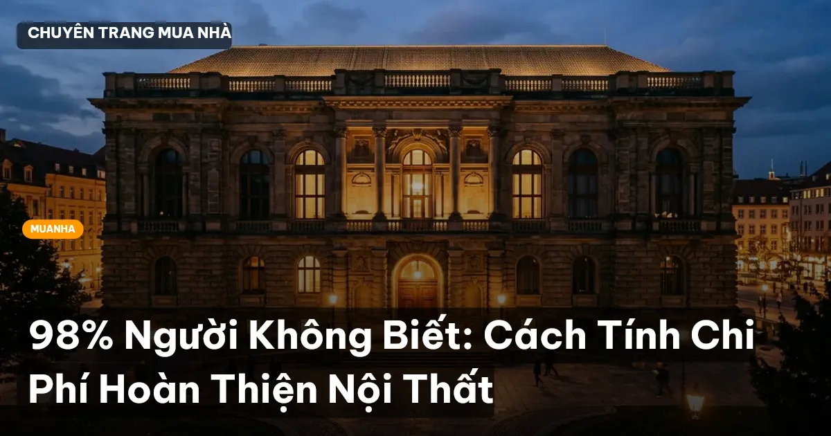 chi phí hoàn thiện nội thất