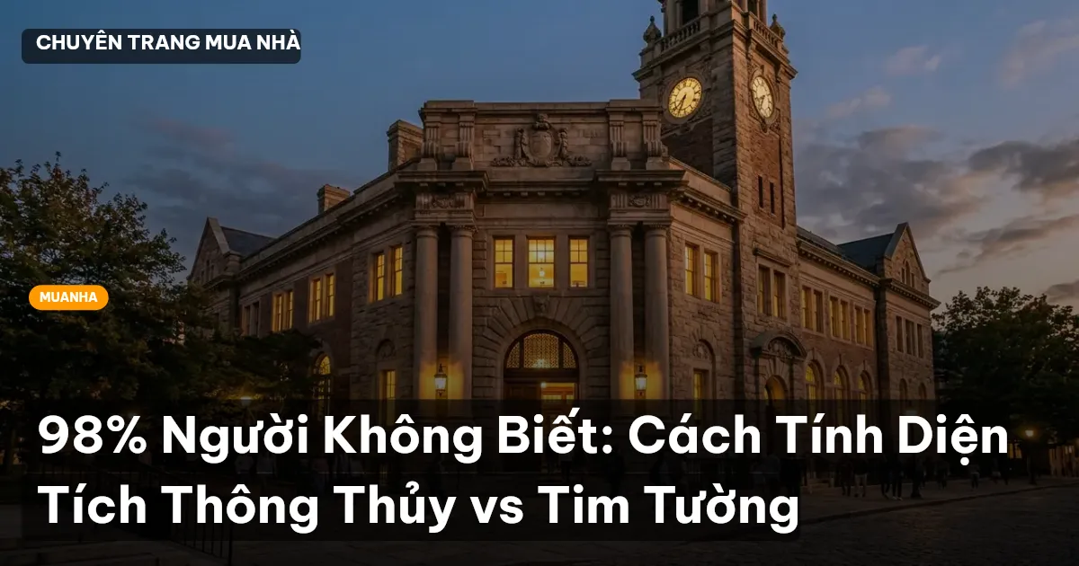 diện tích thông thủy