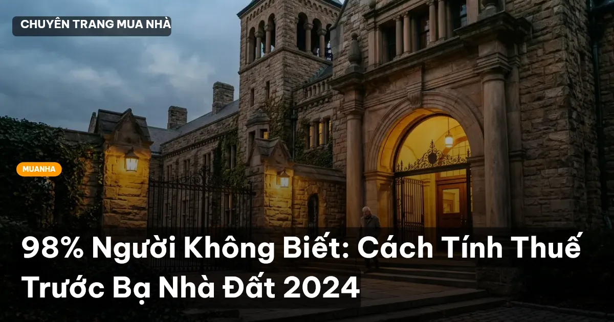 thuế trước bạ nhà đất 2024