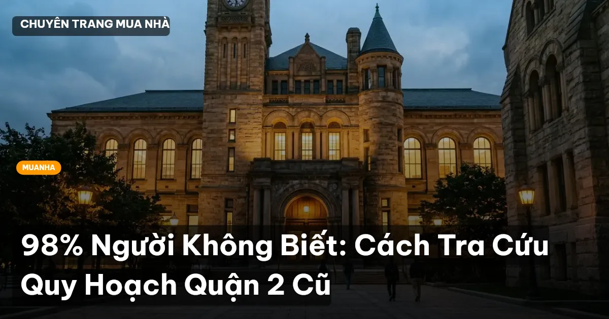 98% Người Không Biết: Cách Tra Cứu Quy Hoạch Quận 2 Cũ