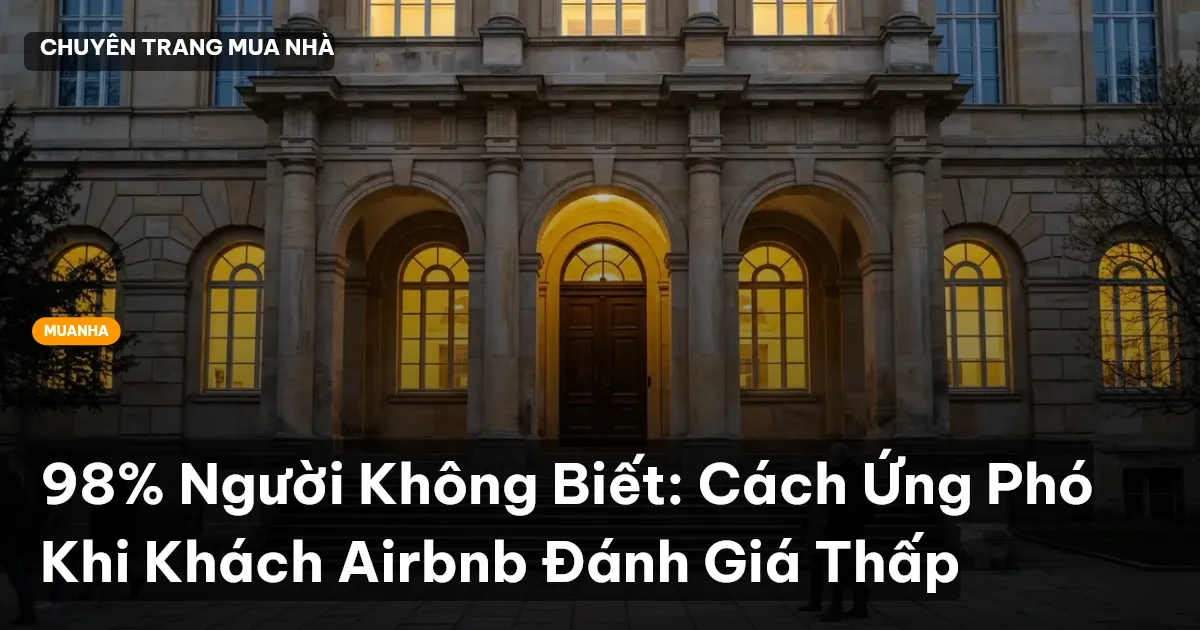 98% Người Không Biết: Cách Ứng Phó Khi Khách Airbnb Đánh Giá Thấp