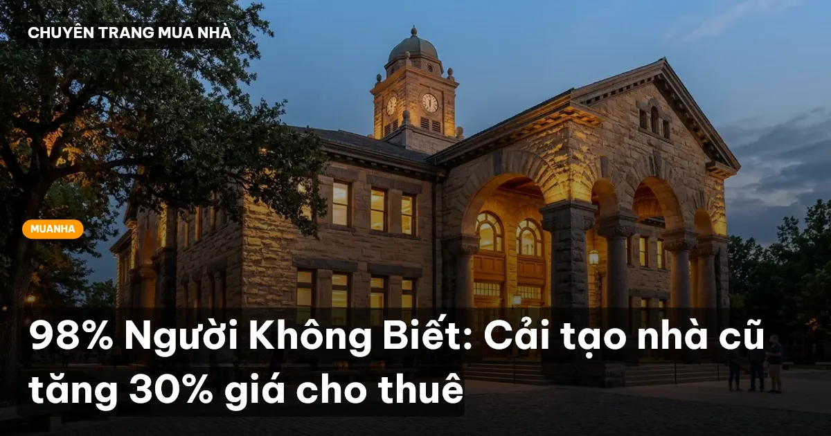 cải tạo nhà cũ