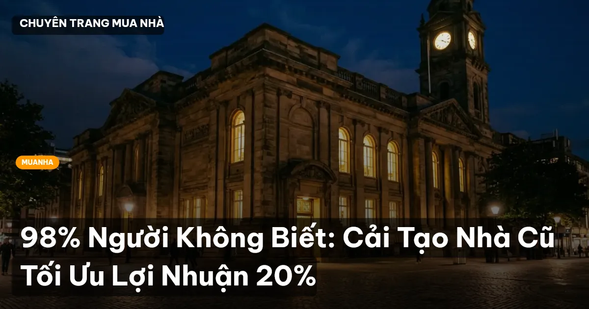 cải tạo nhà cũ