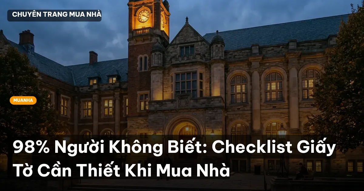 giấy tờ mua nhà