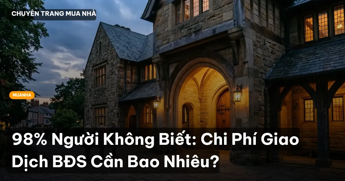 chi phí giao dịch bđs