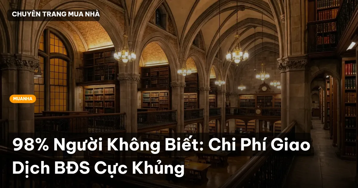chi phí giao dịch BĐS