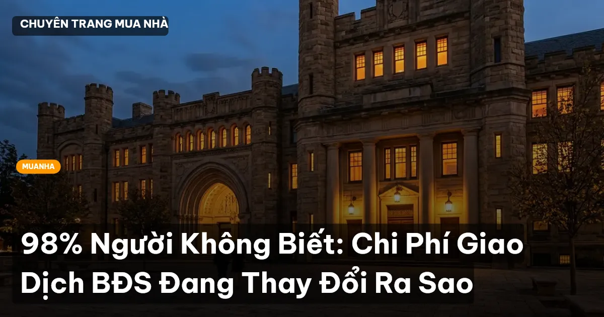 chi phí giao dịch BĐS
