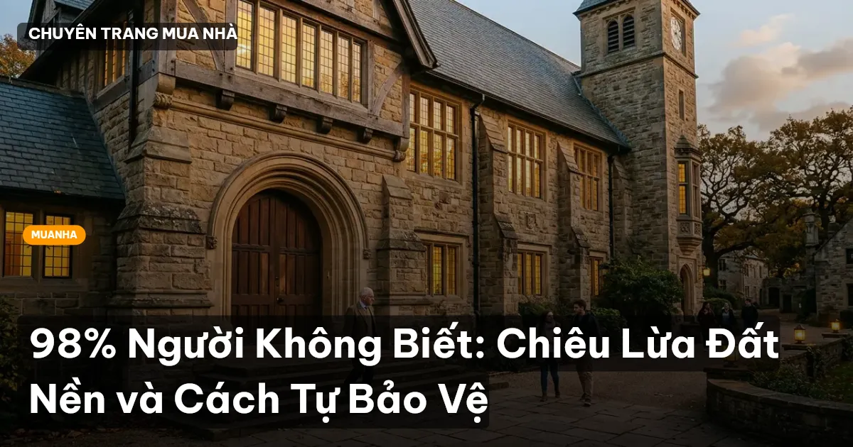 98% Người Không Biết: Chiêu Lừa Đất Nền và Cách Tự Bảo Vệ
