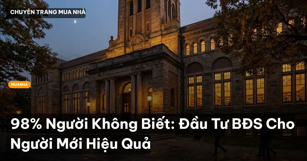 đầu tư bđs cho người mới