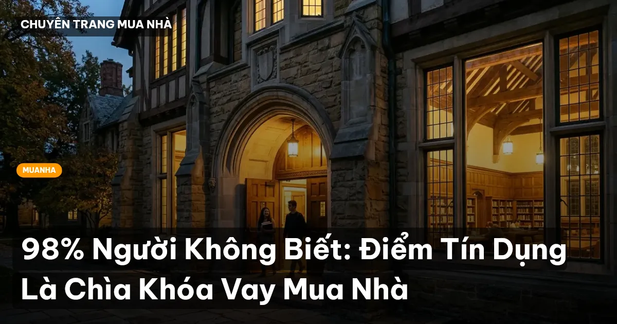 98% Người Không Biết: Điểm Tín Dụng Là Chìa Khóa Vay Mua Nhà