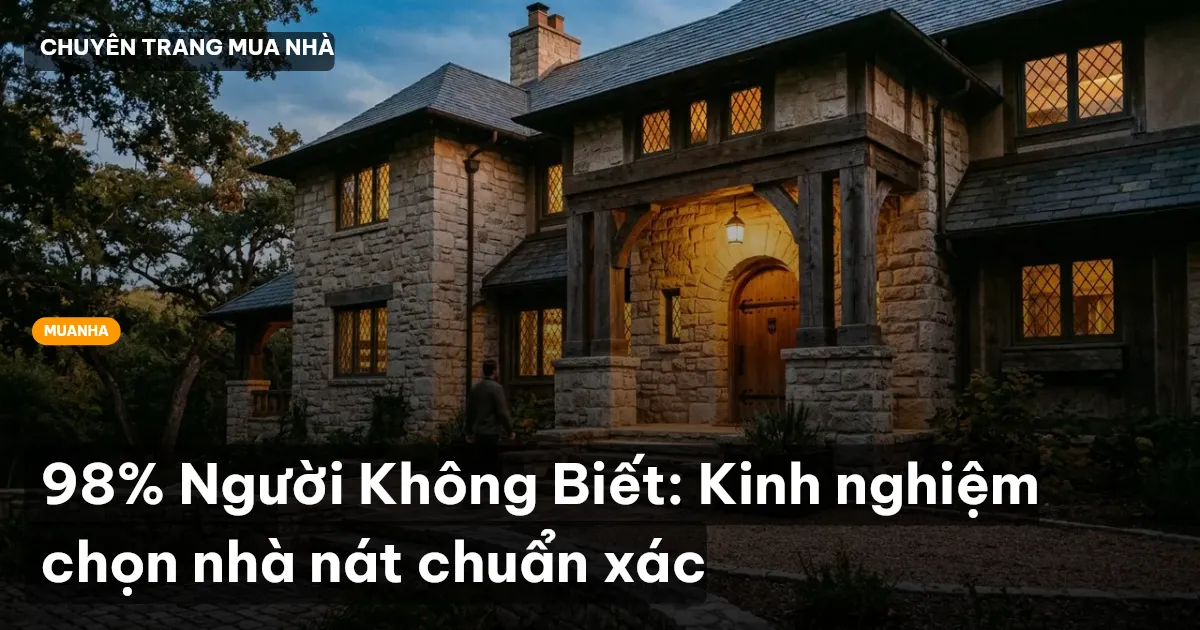 kinh nghiệm mua nhà nát