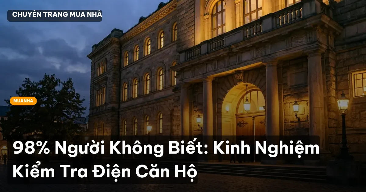 98% Người Không Biết: Kinh Nghiệm Kiểm Tra Điện Căn Hộ