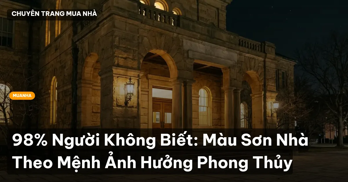 màu sơn nhà theo mệnh
