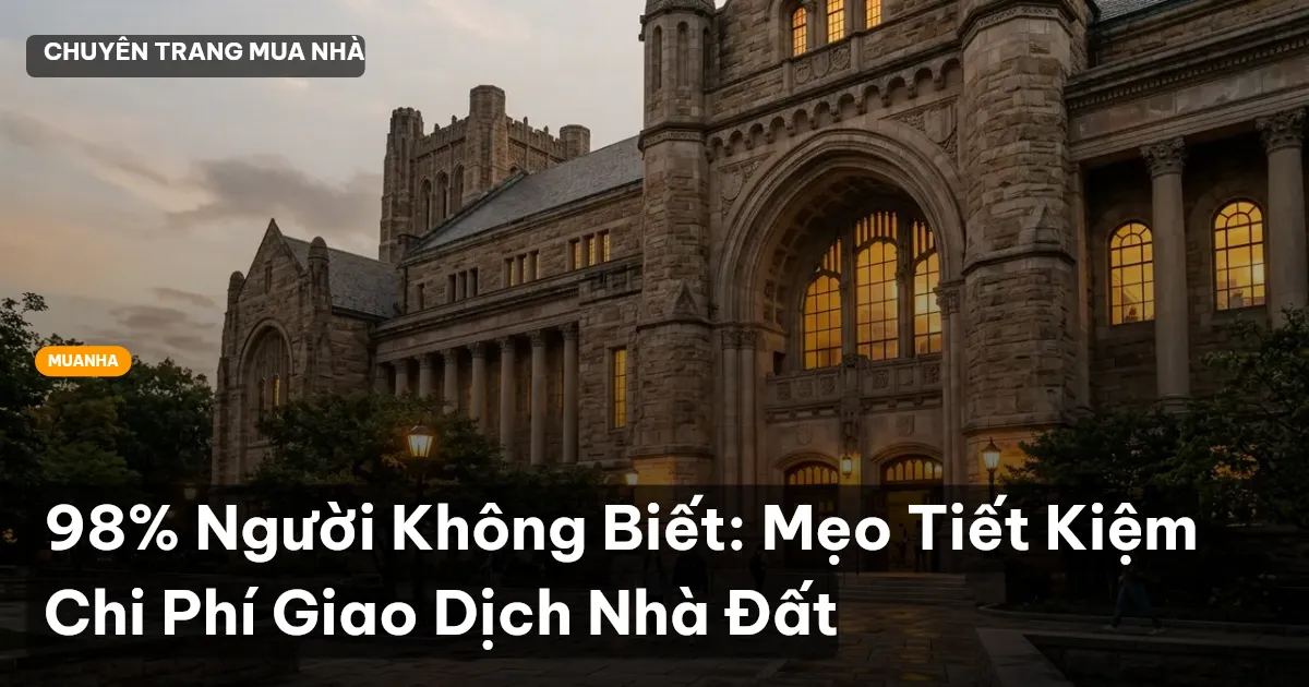 chi phí giao dịch bất động sản