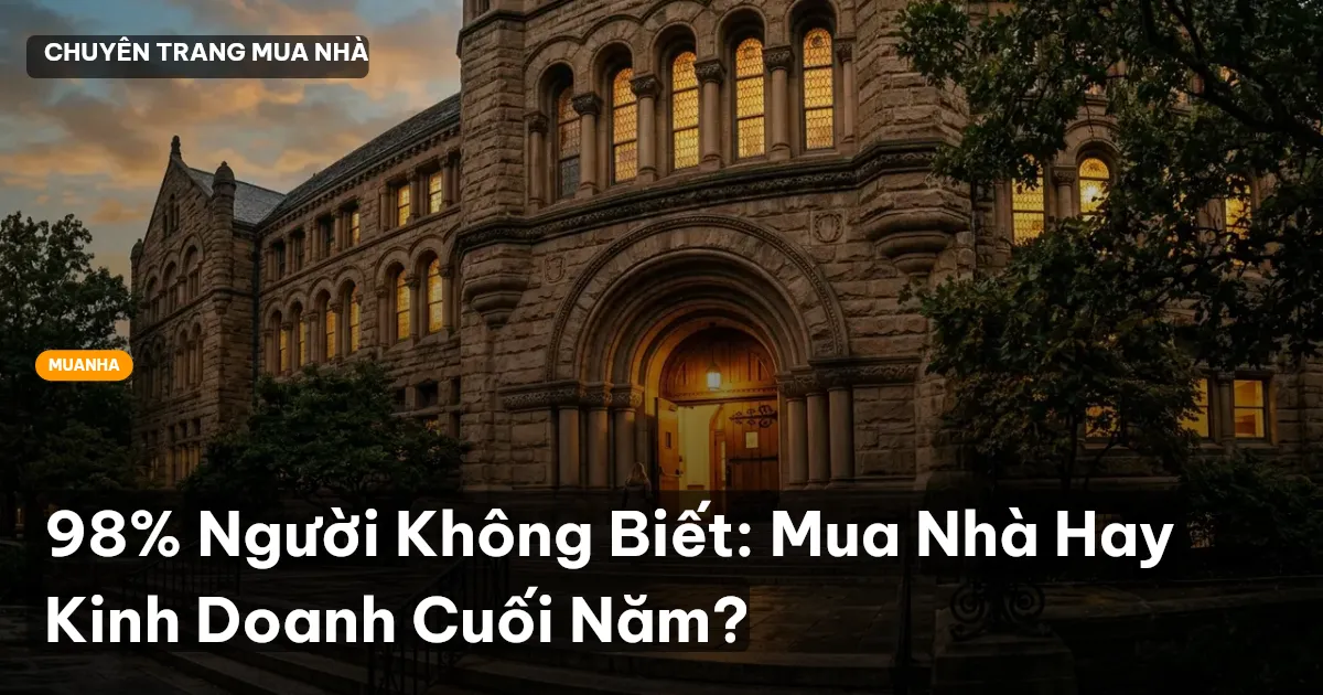 98% Người Không Biết: Mua Nhà Hay Kinh Doanh Cuối Năm?