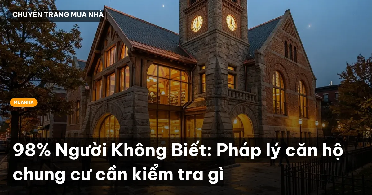 pháp lý chung cư