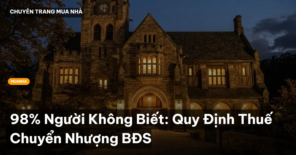 thuế chuyển nhượng bất động sản