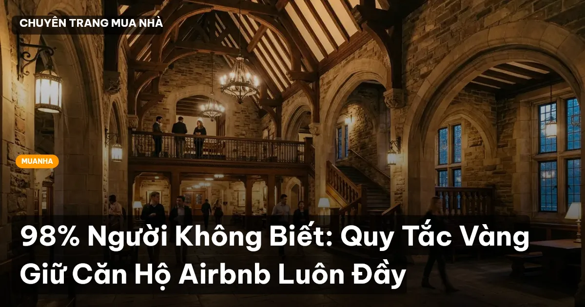 98% Người Không Biết: Quy Tắc Vàng Giữ Căn Hộ Airbnb Luôn Đầy